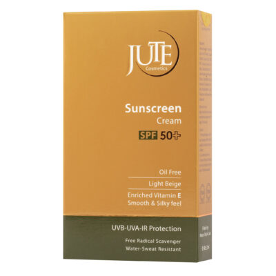 کرم ضدآفتاب ژوت SPF50 مناسب پوست چرب (بژ روشن)
