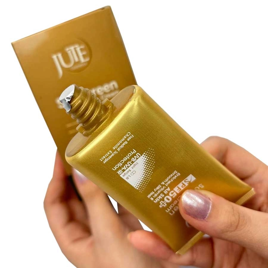 کرم ضد آفتاب ژوت (Jute) بژ روشن Spf50 Light Beige مناسب انواع پوست 40میلی لیتر