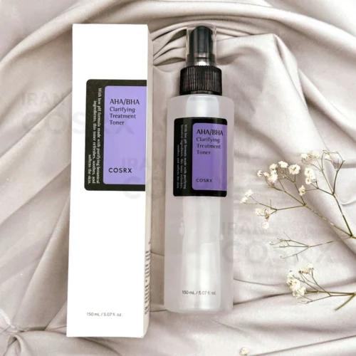 تونر درمانی لایه‌بردار و تنظیم‌کننده چربی AHA-BHA کوزارکس