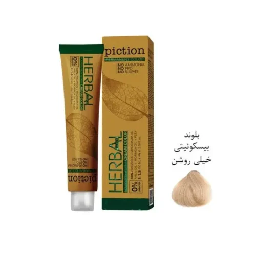 رنگ مو بدون آمونیاک پیکشن شماره 10.39 بیسکویتی خیلی روشن