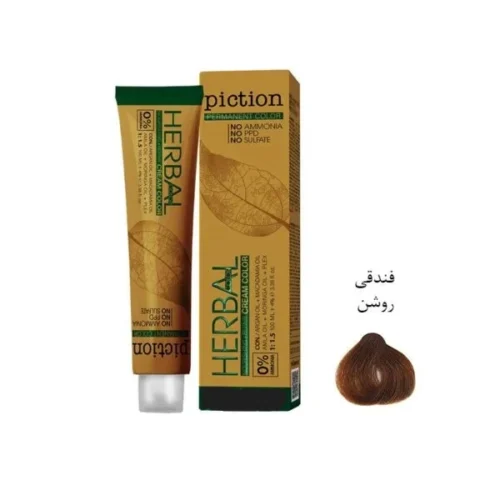 رنگ مو بدون آمونیاک پیکشن شماره P40 فندوقی روشن