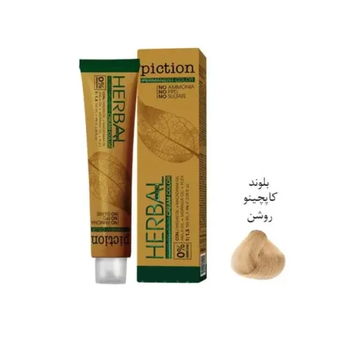 رنگ مو بدون آمونیاک پیکشن شماره P80 بلوند کاپوچینو روشن