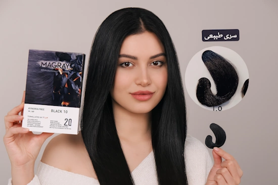 رنگ مو ماگرای مشکی