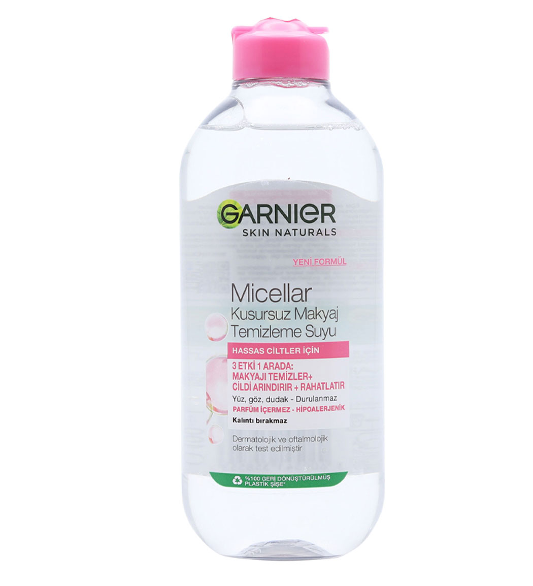 میسلار واتر گارنیر مخصوص پوست های خشک و حساس حجم 400 میل میسلار واتر گارنیر مخصوص پوست های خشک و حساس حجم 400 میل