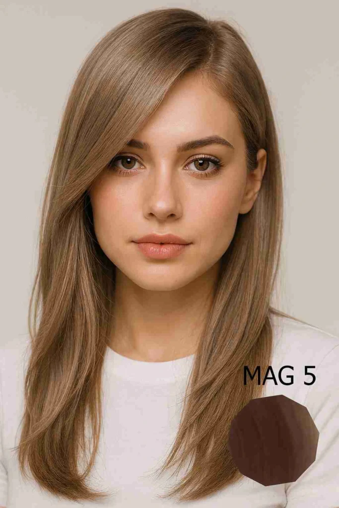 کیت رنگ مو بدون آمونیاک ماگرای شماره MAG5 کرم خاکستری خاص