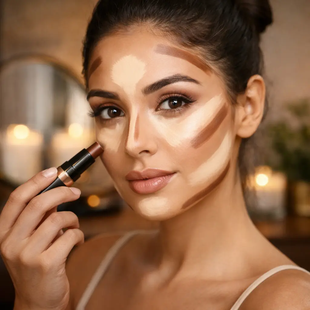 هایلایتر و کانتورینگ